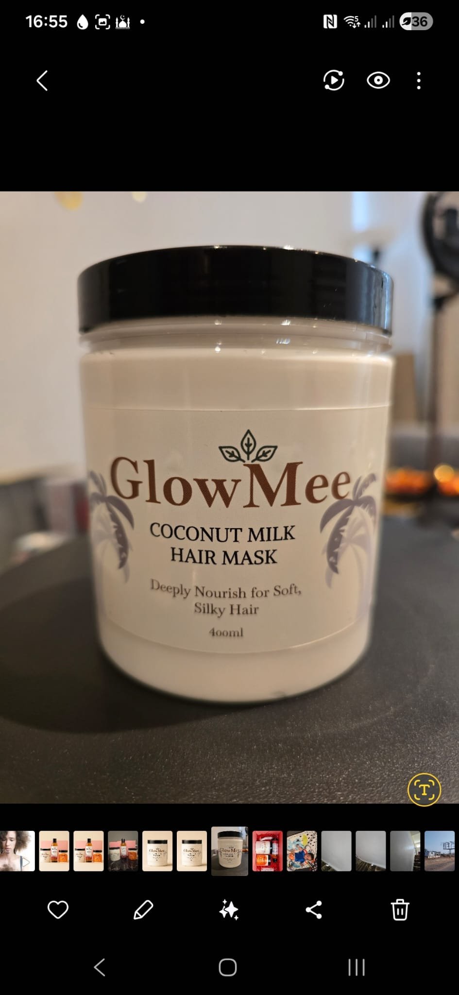 Coconut Milk Hair Mask